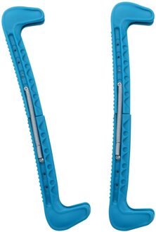 1 Paar Ijs Guards Verstelbare Ice Walking Guards Ijshockey Figuur Protector Covers (Meer Blauw)