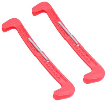 1 Paar Ijs Guards Verstelbare Ice Walking Guards Ijshockey Figuur Protector Covers (Rood)