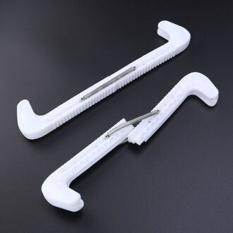 1 Paar Ijs Guards Verstelbare Ice Walking Guards Ijshockey Figuur Protector Covers (Wit)