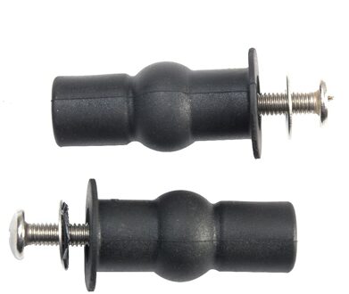 1 Paar Installeren Noten Expansie Schroef Accessoires Toiletbril Thuis Universele Bevestiging Rubber Top Scharnieren Solid Tool Kleine