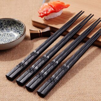 1 Paar Japanse Eetstokjes Alloy Antislip Sushi Voedsel Sticks Chop Sticks Chinese Palillos Japoneses Herbruikbare Eetstokjes 918