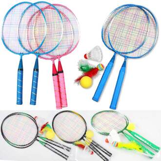 1 Paar Jeugd Kinderen Badminton Rackets Sport Cartoon Pak Speelgoed Voor Kinderen ALS88