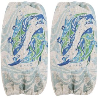 1 Paar Katoen Linnen Kantoor Antifouling Mouwen Thuis Schoonmaakproducten Keuken Manchet Mouwen Koken Gereedschap Lange Mouw 02