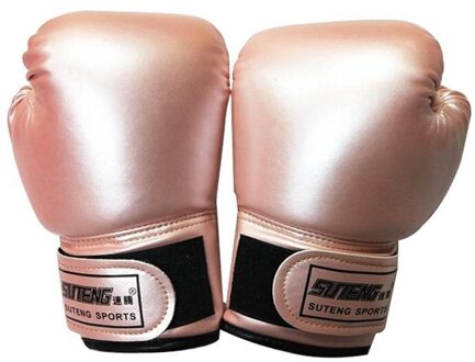 1 Paar Kind Bokshandschoenen Kids Training Vechten Handschoenen Karate Muay Thai Guantes Gratis Vechten Mma Sanda Training Kids Apparatuur Roze