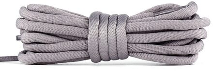 1 paar/Klassieke Ronde Schoenveters Vrije Tijd Sport Schoen veters Outdoor Mannen En Vrouwen Schoenveter Mode Multi Kleur grijs