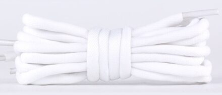 1 paar/Klassieke Ronde Schoenveters Vrije Tijd Sport Schoen veters Outdoor Mannen En Vrouwen Schoenveter Mode Multi Kleur wit