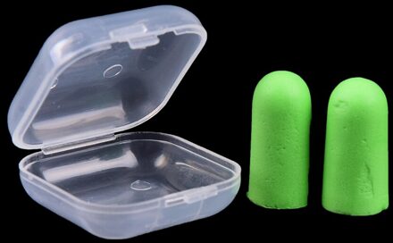 1 Paar Kleurrijke Oordopjes Slapen Stekkers Voor Reizen 2Pcs Anti-geluid Soft Oordopjes Geluidsisolatie Gehoorbescherming ruisonderdrukking groen