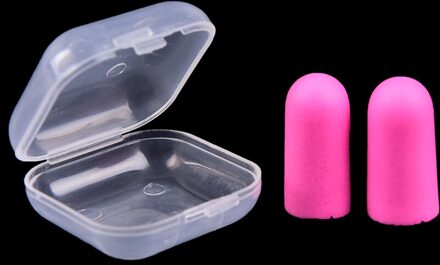 1 Paar Kleurrijke Oordopjes Slapen Stekkers Voor Reizen 2Pcs Anti-geluid Soft Oordopjes Geluidsisolatie Gehoorbescherming ruisonderdrukking roze