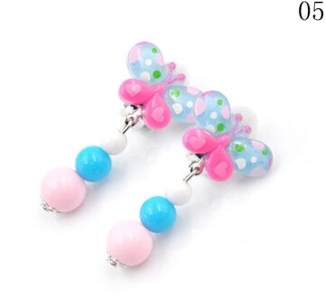 1 Paar Koreaanse Bloem Zachte Kussen Kid Kinderen Oor Clip Geen Piercing Oorbellen Voor Kinderen Verjaardagsfeestje A5