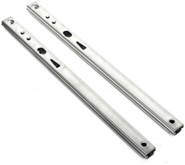 1 paar Lade Stalen Bal Rail Slide Meubels Hardware Fittingen Micro Lade Schuif Bal Gids Staal Vouw 5 size 300mm