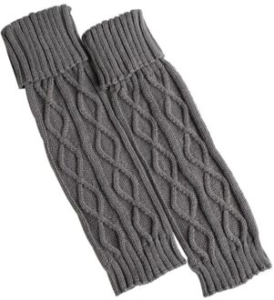 1 Paar Lange Beenwarmers Vrouwen Haak Gebreide Zachte Elastische Machine Wasbaar Boot Cover Losse Sokken ZH