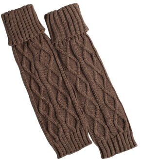 1 Paar Lange Beenwarmers Vrouwen Haak Gebreide Zachte Elastische Machine Wasbaar Boot Cover Losse Sokken