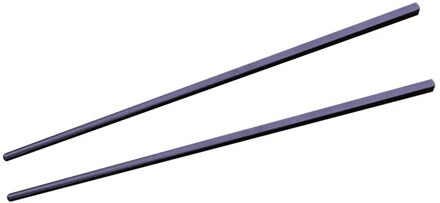 1 Paar Legering Chinese Gestreepte Eetstokjes Herbruikbare Antislip Matte Anti-Megathermal Sushi Voedsel Sticks Eetstokjes Keuken Gereedschap