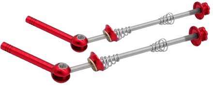 1 Paar Legering Fiets Quick Release Voor 100/130Mm Racefiets Hub 100/135Mm Mtb Hub skischoen Fietsen Accessoires type B rood