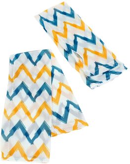 1 Paar Leuke Gedrukt Zonnebrandcrème Ice Mouwen Ijs Zijde Uv Armband Handschoenen Drive Fietsen Arm Manchet Fiets Arm Mouw Geometric stripes