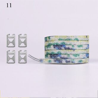 1 Paar Magnetische Schoenveters Elastische Locking Creatieve Quick Geen Stropdas Schoenen Kant Kids Adult Unisex Sneakers Kleurrijke Veters Strings 11