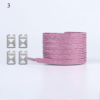 1 Paar Magnetische Schoenveters Elastische Locking Creatieve Quick Geen Stropdas Schoenen Kant Kids Adult Unisex Sneakers Kleurrijke Veters Strings 3