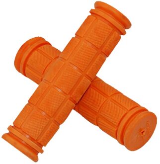 1 Paar Mannen Vrouwen Fiets Grips Kleurrijke Mtb Racefiets Stuur Grips Rubber Anti-Slip Beschermhoes Fiets Accessoires 1paar- oranje
