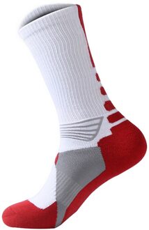 1 Paar Mannen Vrouwen Rijden Basketbal Sokken Unseix Ademend Fiets Schoeisel wit