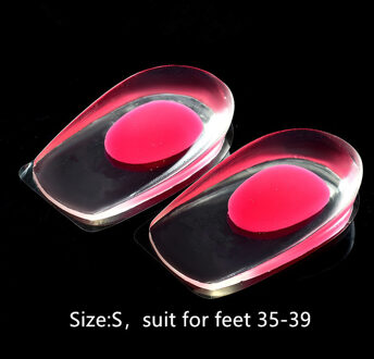 1 Paar Mannen Vrouwen Silicon Gel Hiel Kussen Inlegzolen Zolen Verlichten Voet Pijn Protectors Spur Ondersteuning Shoe Pad Hoge Hak inserts B