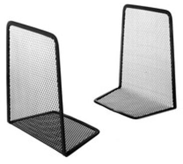 1 Paar Metalen Mesh Desk Organizer Desktop Office Home Boekensteunen Boek Houder Zwart