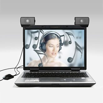 1 Paar Mini Draagbare Pc Speaker Usb Computer Speaker Laptop Audio Sirene Luidsprekers 3.5 Mm Audio Jack Parlantes Caixas de Som