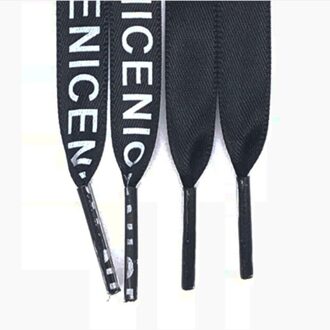 1 Paar Mooie Brief Gedrukt Veters 1 Cm Breedte 100 Cm Lengte Canvas Sneakers Schoenveters Flat Schoenveters Strings
