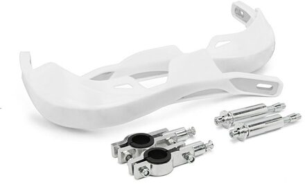 1 Paar Motorcycle Handguards Stuur Guards Motorcycle Bike Handguard Hand Guards Handvat Bar Protector Stuur Bescherming wit