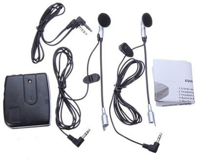 1 PAAR Motorfiets Helm Helm Intercom Set 2 Headsets MP3 Ingang