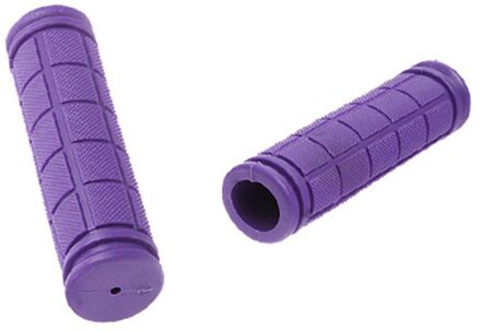 1 Paar Mountain Cycling Bike Fiets Mtb Stuur Grips Covers Rubber Fiets Handvat Bar Anti-Slip Mouw paars