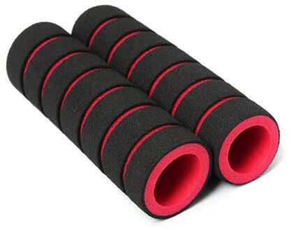 1 Paar Mountainbike Stuur Cover Spons Fietsen Anti-Shock Skid-Proof Mtb Handle Bar Grips Fiets Accessoires SAL99 Rood