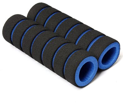 1 Paar Mountainbike Stuur Cover Spons Fietsen Anti-Shock Skid-Proof Mtb Handle Bar Grips Fiets Accessoires TOO789 blauw