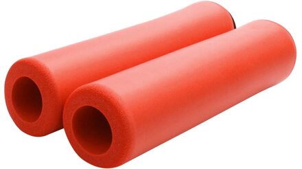 1 Paar Mtb Mountainbike Stuur Grips Siliconen Anti-Slip Stuur Grips Voor Mountain Mtb Fiets Grips Fiets deel #45 oranje