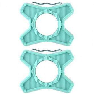 1 Paar Mtb Racefiets Legering Slot Pedaal Om Platte Pedaal Beugel Converters Voor Speedplay Zero Pedalen Platform Adapters Fietsen onderdelen Blauw