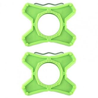 1 Paar Mtb Racefiets Legering Slot Pedaal Om Platte Pedaal Beugel Converters Voor Speedplay Zero Pedalen Platform Adapters Fietsen onderdelen groen