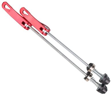 1 Paar Mtb Snelspanner Hendel Mountain Fietswiel Hub Voor En Achter Clip Bout Hendel As Set Rood