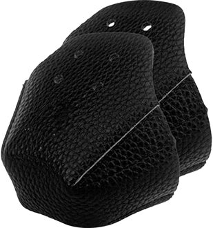 1 Paar Neus Guards Protectors Pu Leer Roller Skate Neus Protectors Met 4 Gaten Voor Roller Skate Outdoor training Gym zwart