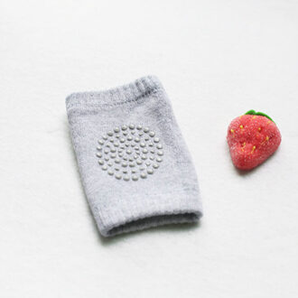 1 Paar One Size 0-3 Jaar Oud Kind Baby Kniebeschermers Kids Anti Slip Compressie Crawl Knie Mouw unisex Knieschijfproblemen Dekking Protector licht grijs