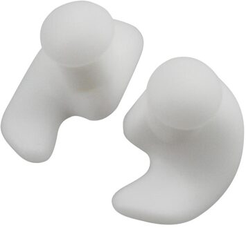 1 Paar Oordopjes Waterdicht Zachte Textuur Oordopjes Siliconen Draagbare Oordoppen Voor Water Sport Zwemmen Accessoires W/Opbergdoos wit