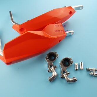 1 Paar Oranje Motorcycle Hand Guard Protector Legering Stuur Bescherming Voor Honda Motorfiets Dirt Bike Atv Motocross