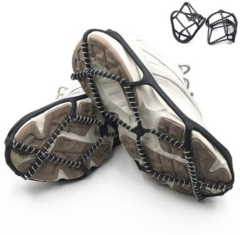 1 Paar Outdoor Sport Shoe Cover Lopen Traction Cleats Ijs Stijgijzers Overschoenen Antislip Crampons Ice Grip Ijs sneeuw Route Camping M EU 36-41
