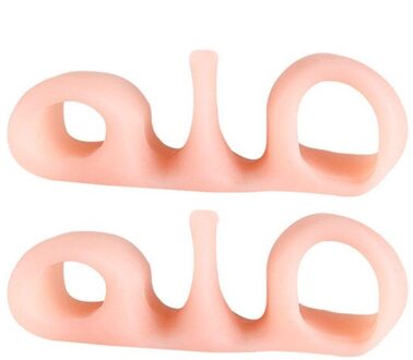 1 Paar Pad Op De Teen Little Duim Siliconen Dagelijks Gebruik Teen Bunion Corrector Guard Stijltang Vinger Teen Separator Voet care Tool leger groen