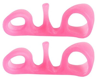 1 Paar Pad Op De Teen Little Duim Siliconen Dagelijks Gebruik Teen Bunion Corrector Guard Stijltang Vinger Teen Separator Voet care Tool pruim