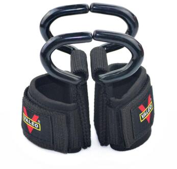 1 Paar Padded Gewichtheffen Handschoenen Haak Fitness Bodybuilding Barbell Halter Musculation Pols Wrap Bandjes Gym Ondersteuning Bands