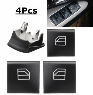 1 Paar Plastic Zwart Van Links En Rechts Window Switch Reparatie Knop Cap Voor Mercedes-Benz Ml Gl R klasse W164 X164 W251