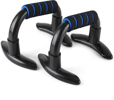 1 Paar Power Wielen Roller Machine Push-Up Bar Stand Oefening Rack Workout Home Gym Fitness Apparatuur Buik Spier trainer Blauw