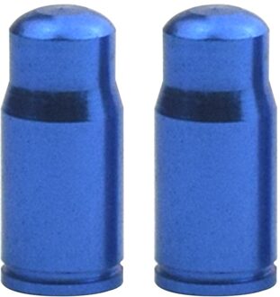 1 Paar Presta Ventiel Cap Draagbare Waterdichte Fietsen Aluminium Fiets Protector Elementen Voor Mtb Racefiets blauw