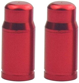 1 Paar Presta Ventiel Cap Draagbare Waterdichte Fietsen Aluminium Fiets Protector Elementen Voor Mtb Racefiets rood
