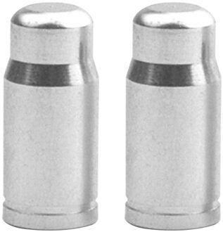 1 Paar Presta Ventiel Cap Draagbare Waterdichte Fietsen Aluminium Fiets Protector Elementen Voor Mtb Racefiets zilver