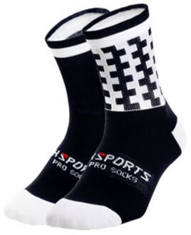 1 paar Professionele Sport Sokken Mannen Vrouwen Ademend Training Running Wandelen Klimmen Sport Sokken multi-color B